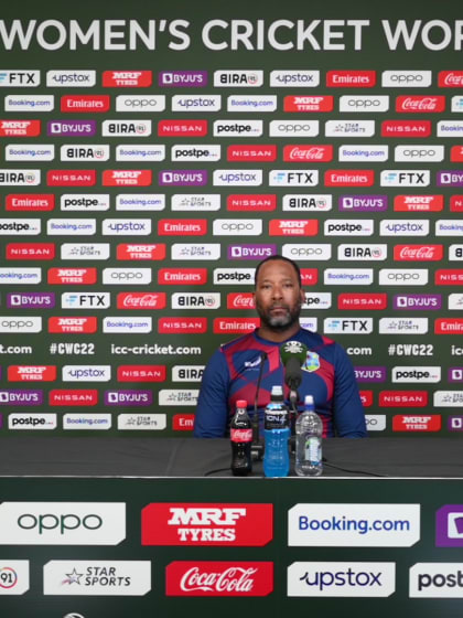 21 March - Hamilton - West Indies coach Corey Collymore post-match press conference