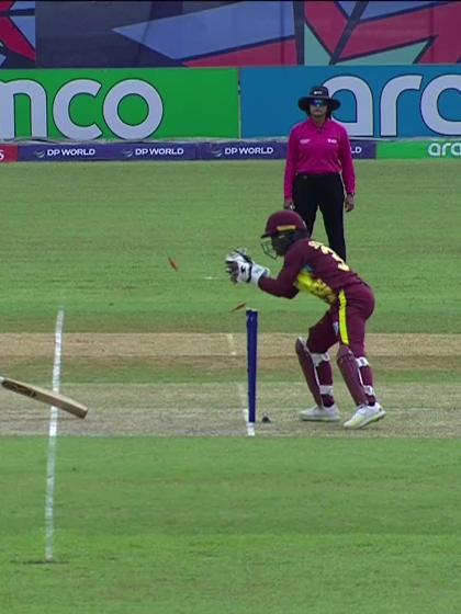 S Kavindi with a Batting vs West Indies Women Under-19