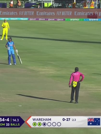 Harmanpreet Kaur - Wicket - Australia vs India