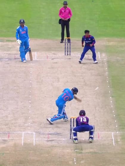 Sachin Dhas with a Six vs. Nepal