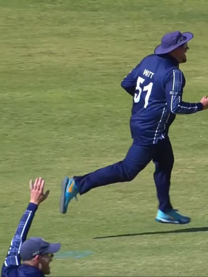 Asif Khan - Wicket - Scotland vs UAE