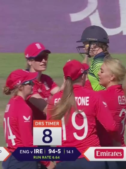 Wicket-Mary-Waldron-Ireland v England-Women ICC T20WC 2023