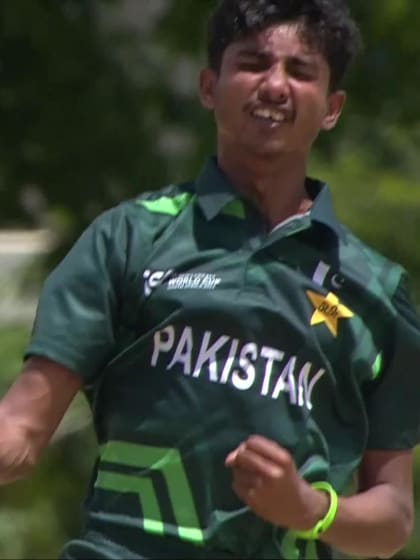 Ali Raza with a Bowled Out vs. Ireland