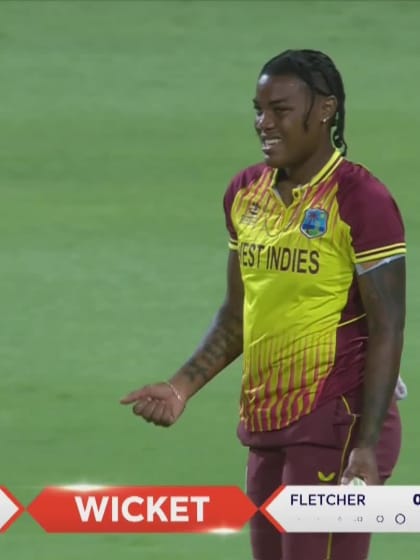 Wicket-Laura-Delany-West-Indies-Women v Ireland ICC T20WC 2023