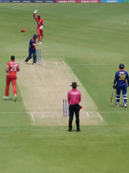 Sundeep Jora with a Batting vs. Canada