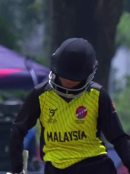 Aliya Hairun with a Batting vs West Indies Women Under-19