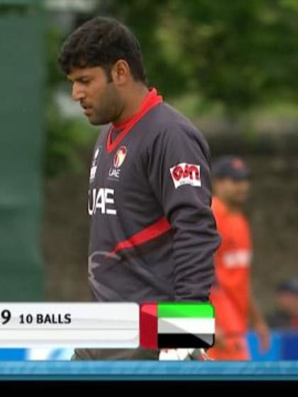 Mohammad Naveed Wicket – UAE vs NED