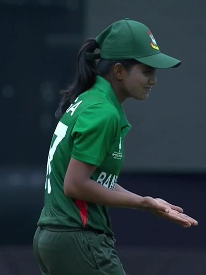 A Bryce with a Batting vs Bangladesh Women Under-19