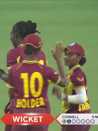 Wicket-Orla-Prendergast-West-Indies-Women v Ireland ICC T20WC 2023