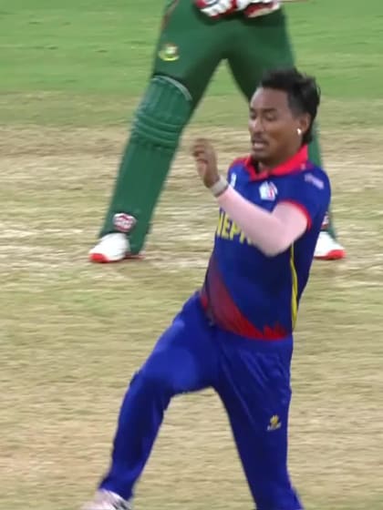 Tanzid Hasan - Wicket - Bangladesh vs Nepal