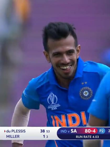 CWC19: SA v IND - Chahal bowling highlights