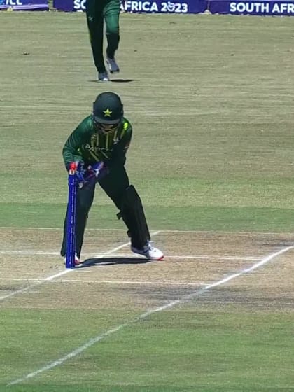 Wicket-Rebecca-Gough-Pakistan-U19s-Women v Ireland-U19s-Women ICC U19W T20WC 2023