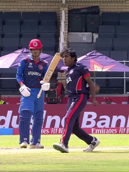 Ateendra Subramanian with a Caught Out vs. Afghanistan