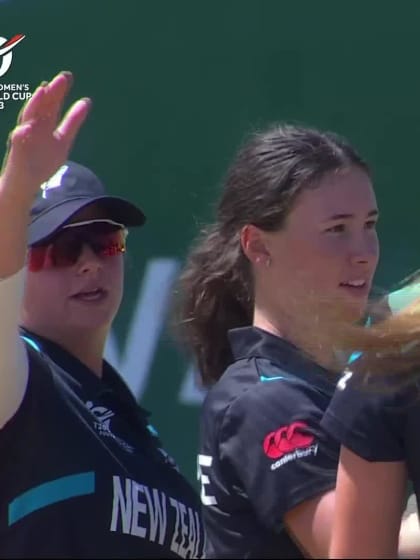 Wicket-Georgina-Dempsey-New-Zealand-U19s-Women v Ireland-U19s-Women ICC U19W T20WC 2023