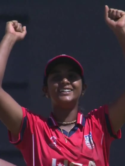 S Court with a Batting vs USA Women Under-19