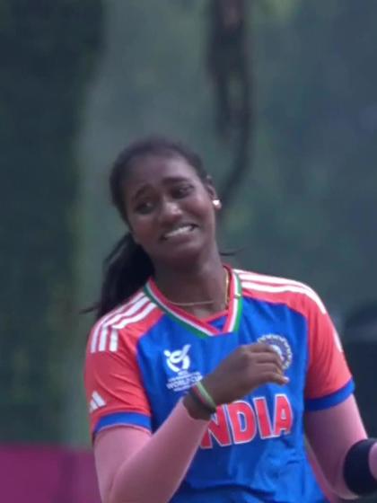 S Nisansala with a Batting vs India Women Under-19