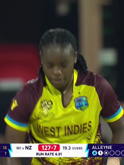 Lea Tahuhu - Wicket - West Indies vs New Zealand