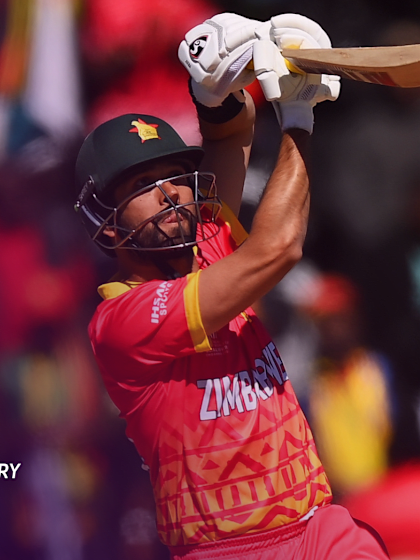 Sikandar Raza hits joint second-fastest T20I century