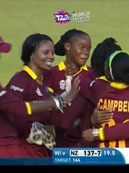 West Indies Women celebrate making history in reaching #WT20 Final