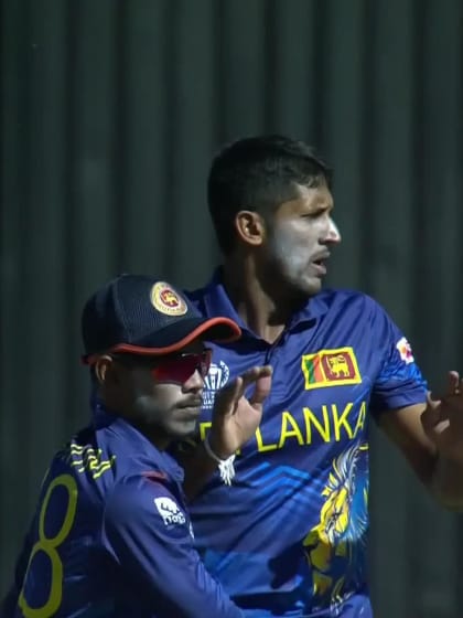Andy McBrine - Wicket - Sri Lanka vs Ireland