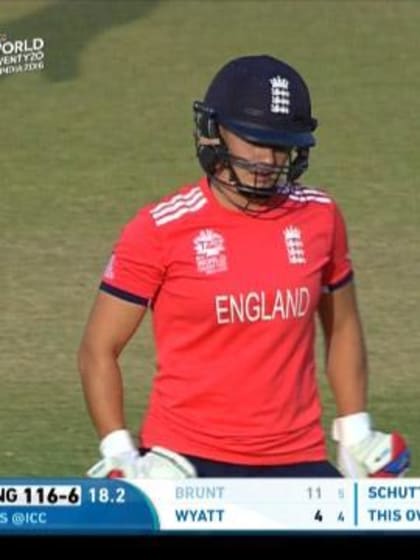 Katherine Brunt Wicket Fall ENG V AUS Video ICC Womens WT20 2016