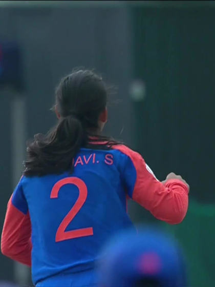 Ain Binti Roslan with a Batting vs India Women Under-19