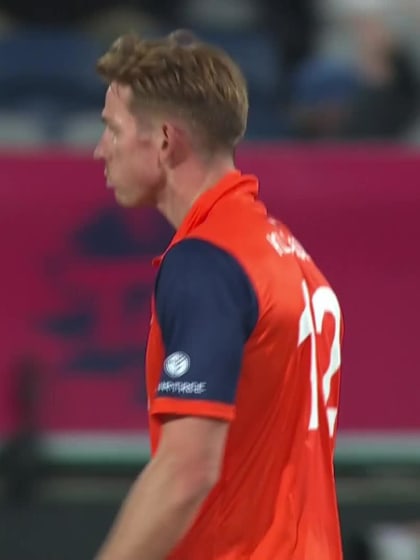 Wicket - Muhammad Waseem - United-Arab-Emirates v Netherlands ICC T20WC 2022