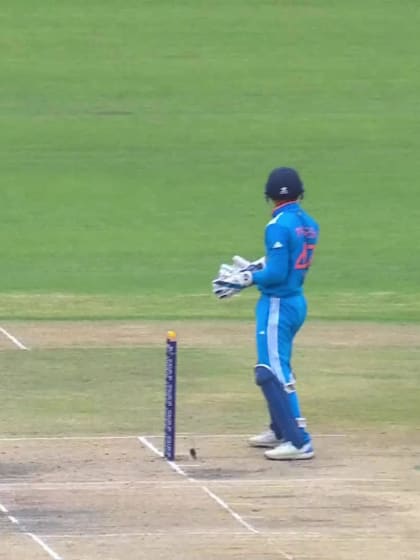 Uttam Magar with a Four vs. India