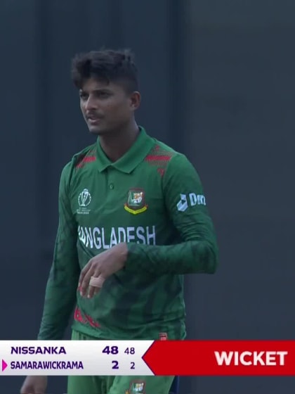 Sadeera Samarawickrama - Wicket - Bangladesh vs Sri Lanka