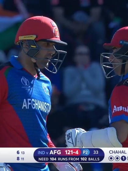 CWC19: IND v AFG - Mohammad Nabi batting highlights