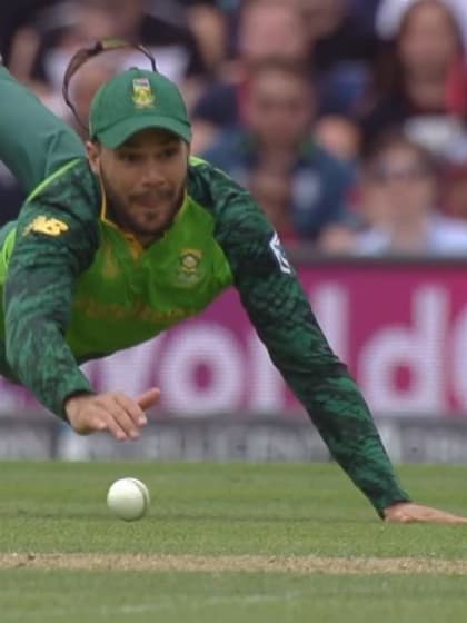 CWC19: Eng v SA – Flying Markram tries to run Stokes out