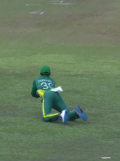 L McBride with a Batting vs Nigeria Women Under-19