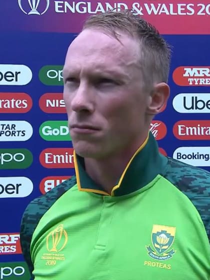 CWC19: NZ v SA - Van der Dussen gives his thoughts after scoring 67*