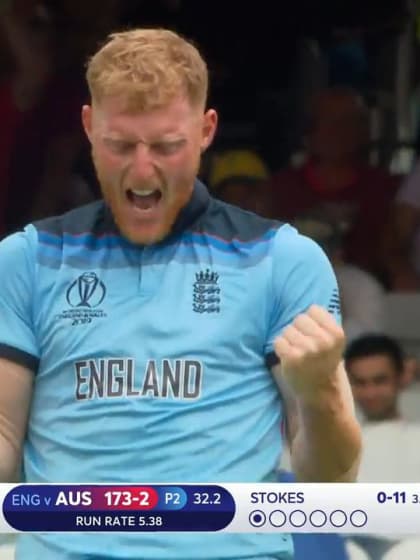 CWC19: ENG v AUS - Stokes bowls Khawaja