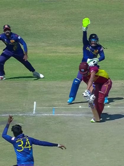 Roston Chase - Wicket - Sri Lanka vs West Indies