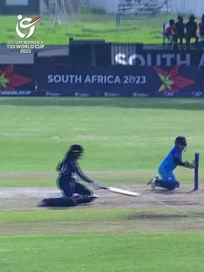 Wicket-Maryam-Faisal-India-U19s-Women v Scotland-U19s-Women ICC U19W T20WC 2023