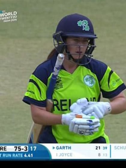 Isobel Joyce Wicket Fall IRE V AUS Video ICC Womens WT20 2016