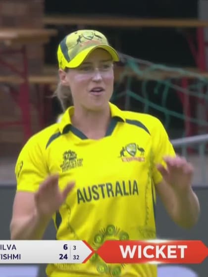 Wicket-Vishmi-Gunarathne-Sri-Lanka-Women v Australia-Women ICC T20WC 2023