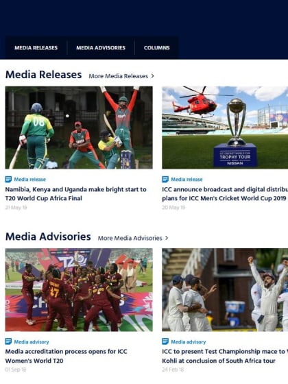 Online Media Zone for ICC Men’s Cricket World Cup 2023