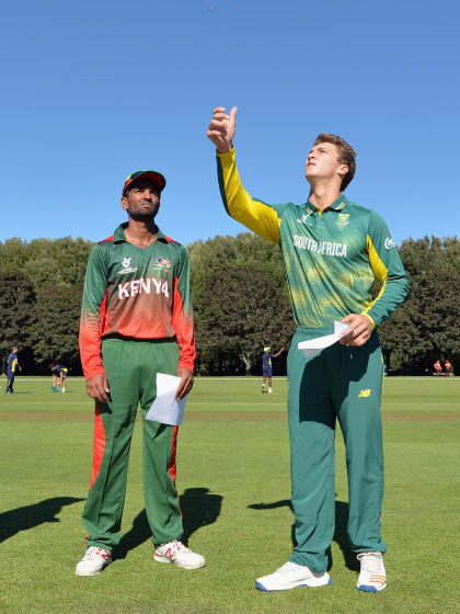 South Africa wins the toss and elect to bat against Kenya