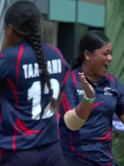 T Wakelin with a Batting vs Samoa Women Under-19