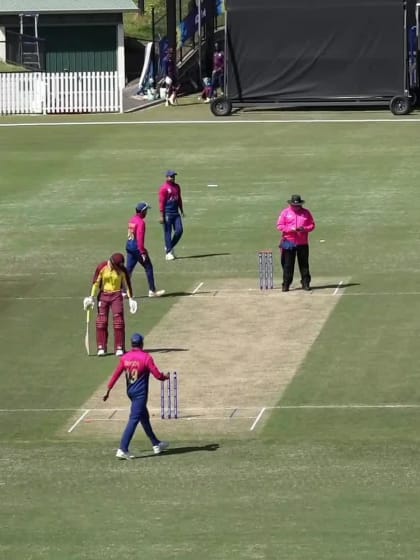 Wicket - Johnson Charles - West Indies v United Arab Emirates ICC T20WC 2022