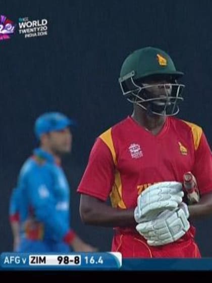 Donald Tiripano Wicket – ZIM v AFG 