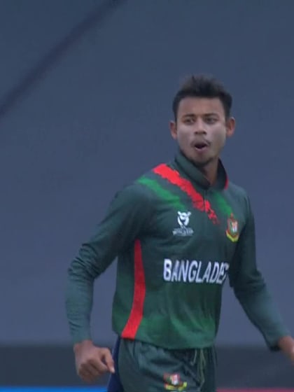 Sheikh Jibon with a Bowled Out vs. Pakistan