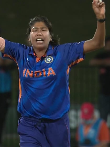 Wicket: Goswami ends Salma Khatun's fighting stay