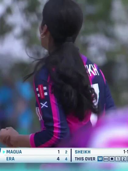 Jannatul Maoua with a Batting vs Scotland Women Under-19