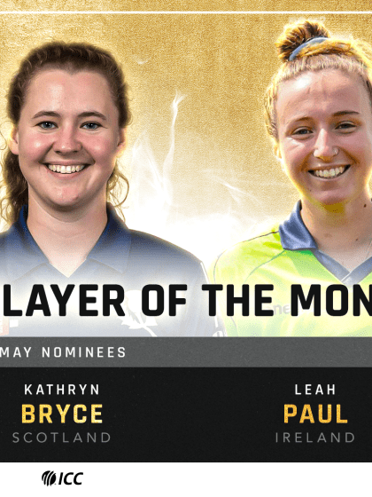 ICC Women's Player of the Month nominations for May