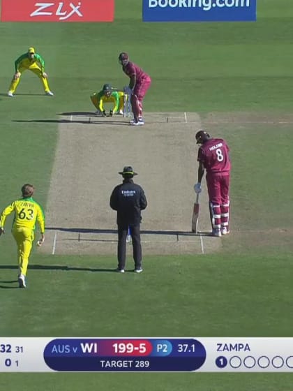 CWC19: AUS v WI - Andre Russell's 103 metre six!