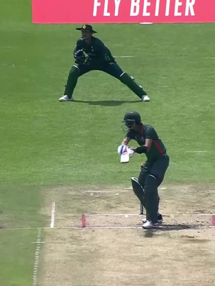 Jishan Alam with a Four vs. Pakistan