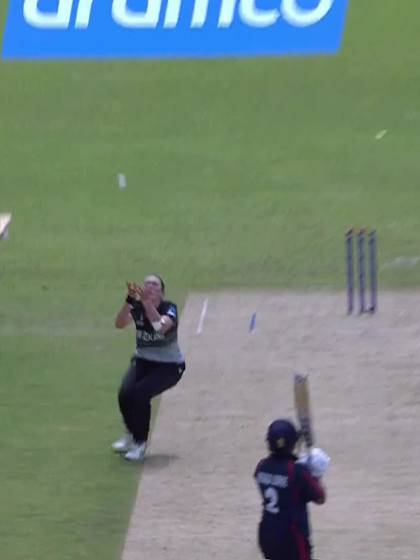 O Lefaga with a Batting vs New Zealand Women Under-19